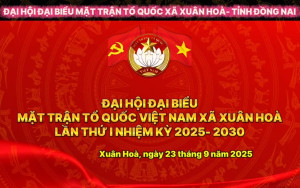 Ngày 23/9/2025 Đại hội MTTQVN xã Xuân Hoà đã tổ chức thành công tốt đẹp, đặc biệt là đại hội ứng dụng chuyển đổi số trong đại hội.