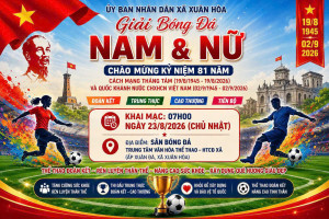 Tập luyện bóng đá nữ UBND xã Xuân Hòa
