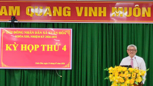 KỲ HỌP THỨ 4 HĐND XÃ XUÂN HÒA