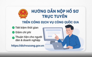 Hướng dẫn thực hiện Dịch vụ công trực tuyến trên cổng dịch vụ công Quốc gia