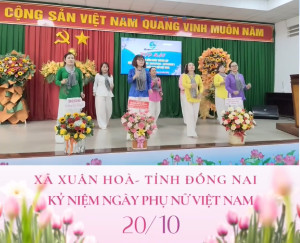 Xã Xuân Hòa họp mặt kỷ niệm Ngày Phụ nữ Việt Nam 20-10