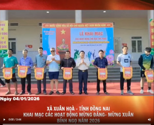 Xã Xuân Hoà- Tỉnh Đồng Nai Khai mạc các hoạt động Mừng Đảng- Mừng Xuân Bính Ngọ 2026