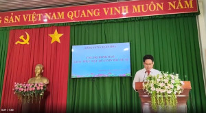 Đảng ủy xã Xuân Hoà, tỉnh Đồng Nai. Phát động ủng hộ đồng bào miền trung ảnh hưởng bão (Bualoi)