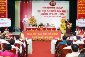 ĐẠI HỘI ĐẠI BIỂU ĐẢNG BỘ PHƯỜNG XUÂN LẬP LẦN THỨ I, NHIỆM KỲ 2025-2030 (PHIÊN TRÙ BỊ)