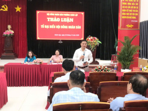 THẢO LUẬN CỤM TỔ ĐẠI BIỂU HĐND TRƯỚC KỲ HỌP THỨ 5