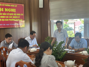 HỘI NGHỊ RÀ SOÁT CÔNG TÁC BẦU CỬ QUỐC HỘI KHÓA XVI VÀ ĐẠI BIỂU HỘI ĐỒNG NHÂN DÂN CÁC CẤP NHIỆM KỲ 2026-2031 TRÊN ĐỊA BÀN PHƯỜNG XUÂN LẬP