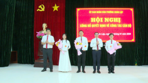 PHƯỜNG XUÂN LẬP HỘI NGHỊ CÔNG BỐ QUYẾT ĐỊNH VỀ CÔNG TÁC CÁN BỘ