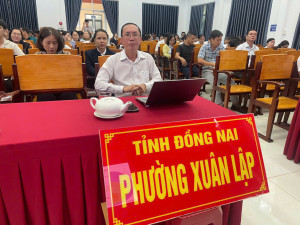 Phường Xuân Lập tham dự hội nghị trực tuyến tập huấn nghiệp...
