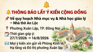 Thông báo Về việc lấy ý kiến cộng đồng dân cư đối với Hồ sơ...