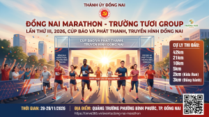 Mời đăng ký tham gia Giải Đồng Nai marathon  - Trường Tươi...