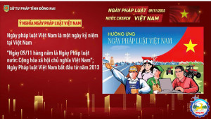 HƯỞNG ỨNG NGÀY PHÁP LUẬT VIỆT NAM 09/11