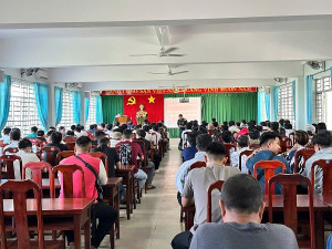 Bộ chỉ huy Quân sự tỉnh tổ chức sinh hoạt và chi trả phụ cấp trách nhiệm Quân nhân dự bị quý III năm 2025