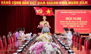 Hội nghị thông qua các kế hoạch và quy chế phối hợp của HĐND xã khóa I, nhiệm kỳ 2021-2026
