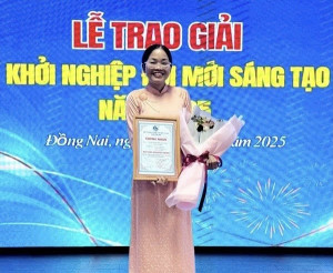 Dự án Nuôi gà thịt, gà đẻ trứng bằng sâu canxi của chị Hồ Thị Thanh Tâm Chi hội Phụ nữ ấp Việt Kiều 1, xã Xuân Lộc đạt giải Khuyến khích Cuộc thi Phụ nữ khởi nghiệp đổi mới sáng tạo tỉnh Đồng Nai năm 2025