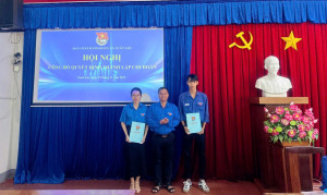 Đoàn xã Xuân Lộc thành lập mới 1 Đoàn cơ sở và 3 Chi đoàn