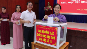 Xuân Lộc: Đóng góp gần 1,2 tỷ đồng ủng hộ đồng bào bị thiệt hại do bão số 10