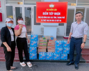 Mặt trận Tổ quốc Việt Nam xã Xuân Lộc: Điểm tiếp nhận ủng hộ đồng bào miền Trung bị ảnh hưởng bão lũ