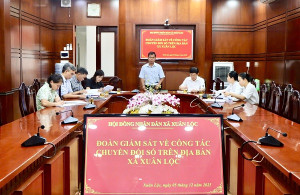 Giám sát công tác chuyển đổi số trên địa bàn xã Xuân Lộc