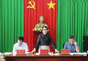 Ban Kinh tế - Ngân sách HĐND xã Xuân Lộc thẩm tra các tờ trình, báo cáo của UBND xã và dự thảo Nghị quyết trình tại Kỳ họp thứ 3