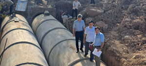 MTTQ xã Xuân Lộc: Ban giám sát đầu tư của cộng đồng giám sát dự án “chỉnh trang khu vực nút giao Ngã ba Bưu điện” xã Xuân Lộc