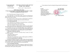 Thông báo thông tin xác minh hành vi vi phạm trong quản lý, sử dụng đất do Nhà nước quản lý