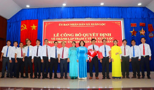 Công bố Quyết định thành lập Trạm Y tế xã Xuân Lộc