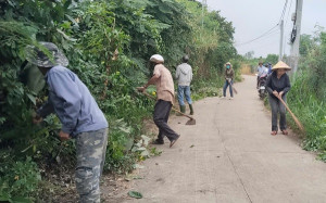 Xuân Lộc: Đồng lòng ra quân chỉnh trang cảnh quan chào mừng Đại hội XIV của Đảng