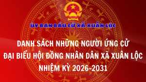 Danh sách 48 ứng cử viên đại biểu HĐND xã Xuân Lộc nhiệm kỳ...
