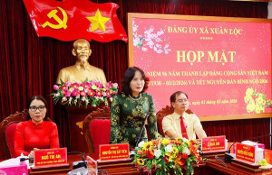 Xuân Lộc: Họp mặt kỷ niệm 96 năm Ngày thành lập Đảng Cộng sản Việt Nam