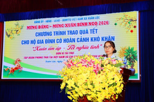 Tặng 200 phần qùa tết cho hộ gia đình có hoàn cảnh khó khăn tại Xuân Lộc