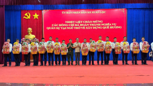 Xã Xuân Lộc gặp mặt, đón quân nhân xuất ngũ trở về xây dựng quê hương