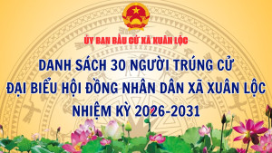 Xuân Lộc: Danh sách 30 người trúng cử đại biểu HĐND xã nhiệm...
