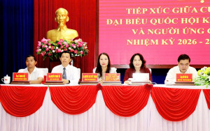 Hội nghị tiếp xúc giữa cử tri với người ứng cử đại biểu Quốc hội khóa XVI, Đơn vị bầu cử số 4 và đại biểu HĐND tỉnh nhiệm kỳ 2026–2031, Đơn vị bầu cử số 16