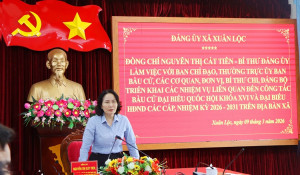 Đảng ủy xã Xuân Lộc tổ chức hội nghị triển khai nhiệm vụ công tác bầu cử.