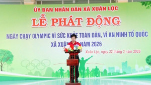 Xuân Lộc phát động Ngày chạy Olympic Vì sức khỏe toàn dân- Vì an ninh Tổ quốc