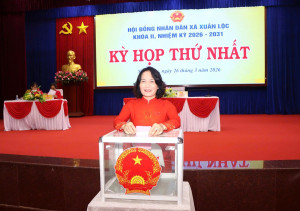 Kỳ họp thứ nhất HĐND xã Xuân Lộc khóa II, nhiệm kỳ 2026 - 2031