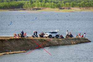 Xuân Lộc: Tăng cường xử lý tình trạng kinh doanh, xả rác tại khu vực hồ Gia Măng