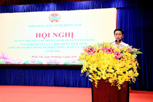 Hội Nông dân tỉnh tuyên truyền Nghị quyết của Đảng và của Hội liên quan đến nông nghiệp, nông dân, nông thôn năm 2026