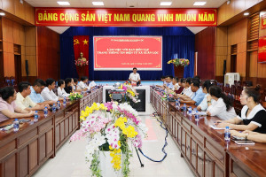 Xuân Lộc: Làm việc với Ban Biên tập Trang thông tin điện tử xã