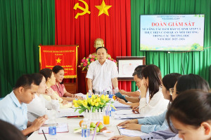 HĐND xã Xuân Lộc giám sát công tác an toàn thực phẩm và môi trường học đường tại Trường Mầm non Xuân Lộc