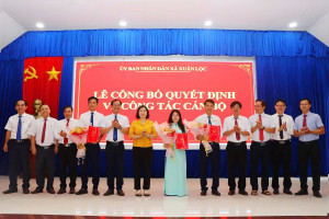 Xuân Lộc công bố các Quyết định về công tác cán bộ