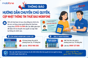 Xác thực ngay thông tin thuê bao MobiFone để tránh bị chặn, cắt dịch vụ