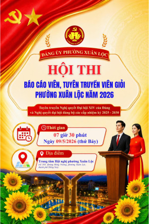 Ngày 09/5/2026 - Sẽ diễn ra vòng chung kết Hội thi Báo cáo...