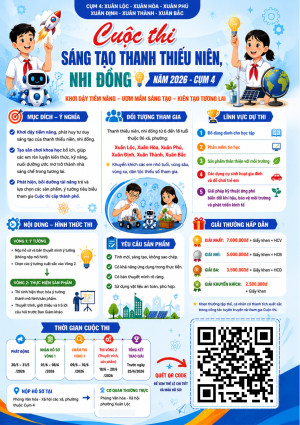 Xuân Lộc: Phát động Cuộc thi Sáng tạo thanh thiếu niên, nhi đồng năm 2026