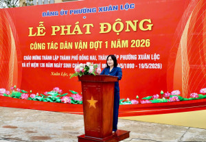Xuân Lộc huy động trên 3,5 tỷ làm công tác dân vận đợt I năm 2026