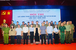 Phường Xuân Lộc tổ chức Hội thi Lực lượng tham gia bảo vệ an ninh, trật tự ở cơ sở giỏi lần thứ I, năm 2026.