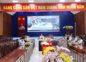 Xuân Lộc dự họp trực tuyến toàn thành phố