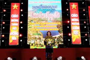 Xuân Lộc tổ chức chương trình nghệ thuật, bắn pháo hoa chào mừng thành lập phường