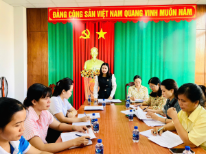 Hội LHPN phường Xuân Lộc giám sát việc thực hiện chính sách dân số theo Nghị quyết số 32/2024/NQ-HĐND