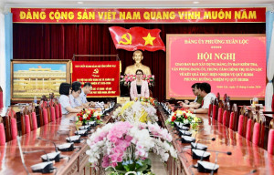 Phó Bí thư Thường trực Đảng uỷ Ngô Thị An chủ trì Giao ban đánh giá kết quả thực hiện nhiệm vụ quý II, triển khai nhiệm vụ quý III/2026